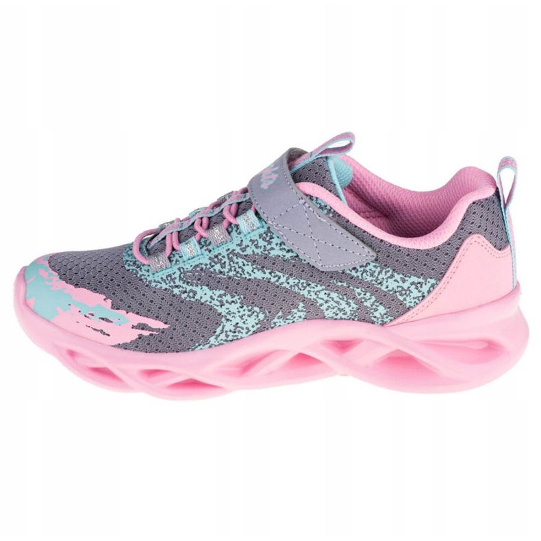 Skechers Twisty Brights W 302301L-GYPK Cipő rózsaszín szürke 1