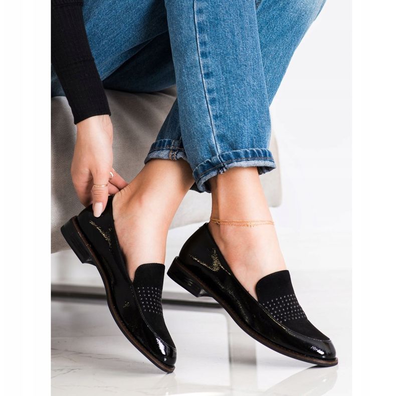 Elegáns fekete cipő a Sergio Leone -tól 1