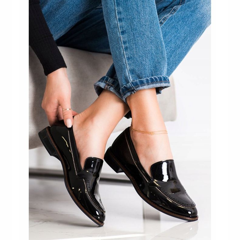 Sergio Leone lakkozott mokaszinokat fekete 1