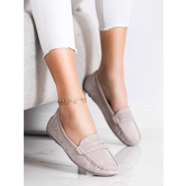 SHELOVET Kényelmes szürke mokaszinok 1 SHELOVET Kényelmes szürke mokaszinok 1