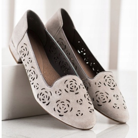 Bőr szivattyúk rózsákkal Sergio Leone barna 1