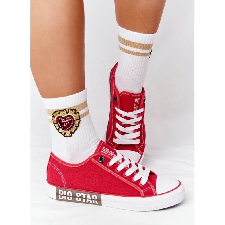 Női cipők Big Star HH274115 Red piros 2