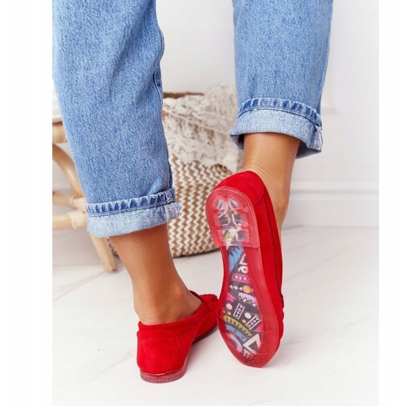 Velúr cipók Sergio Leone MK722 Red piros 1