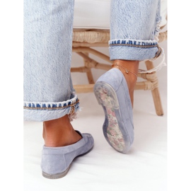 Velúr cipők Sergio Leone MK722 kék 2