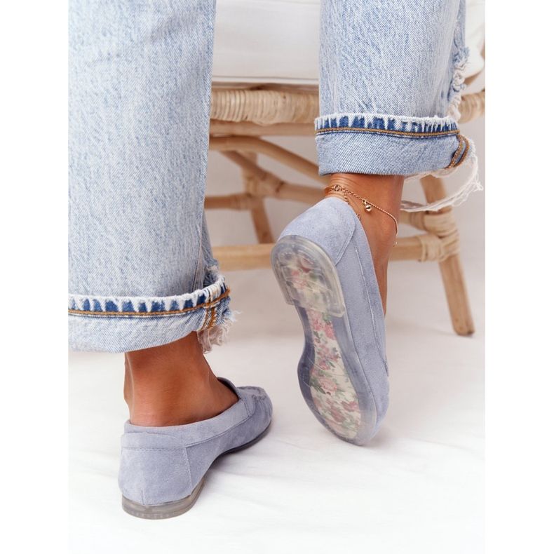 Velúr cipők Sergio Leone MK722 kék 2