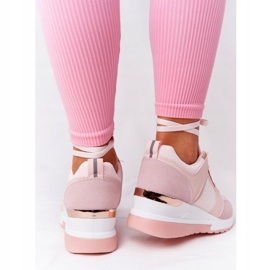 PS1 Wedge Cipők Pink Bye Bye Love rózsaszín aranysárga 4