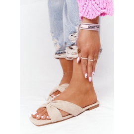 PS1 Női Velúr papucs Bézs Vanília ég 2