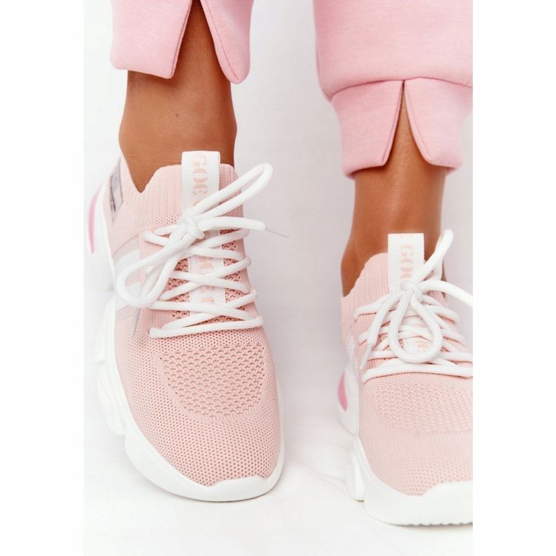 Női sportzokni GOE HH2N4019 Pink fehér 1