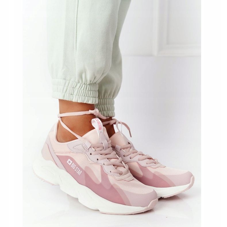 Női sportcipő Memory Foam Big Star HH274811 Pink rózsaszín 2