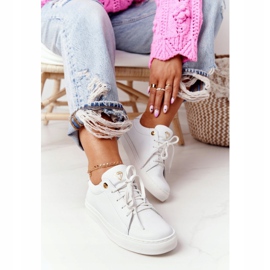 Női bőr cipők Fehér Nicole 2640 2