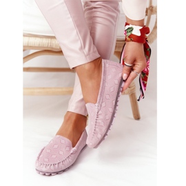 Rio Flore Környezetbarát Bőrcipők Rózsaszín 1