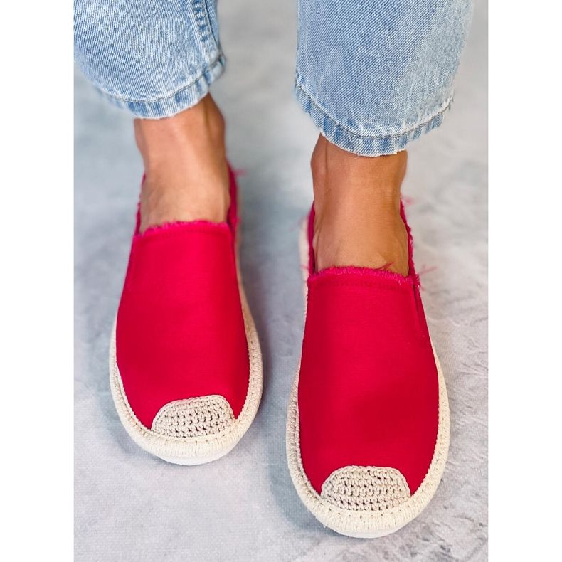 Piros női espadrilles 7105 Red 1