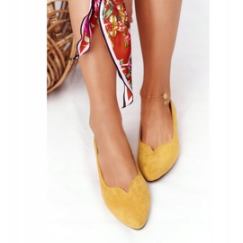 Sárga cipők arany sarokon Vinceza 21-10601 1