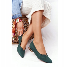 Zöld cipők aranysarkún Vinceza 21-10601 2