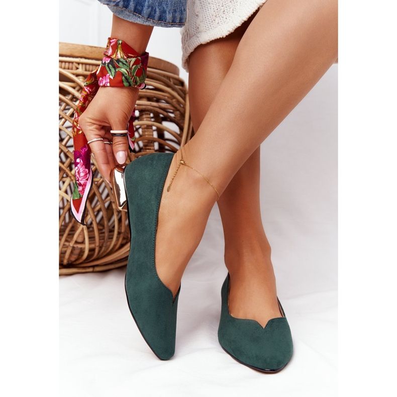 Zöld cipők aranysarkún Vinceza 21-10601 1