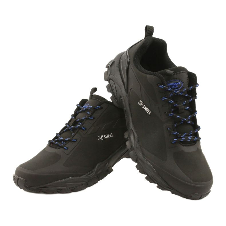 American Club ADI kötött sportcipő Amerikai vízálló puha héjú HL17 fekete kék 3