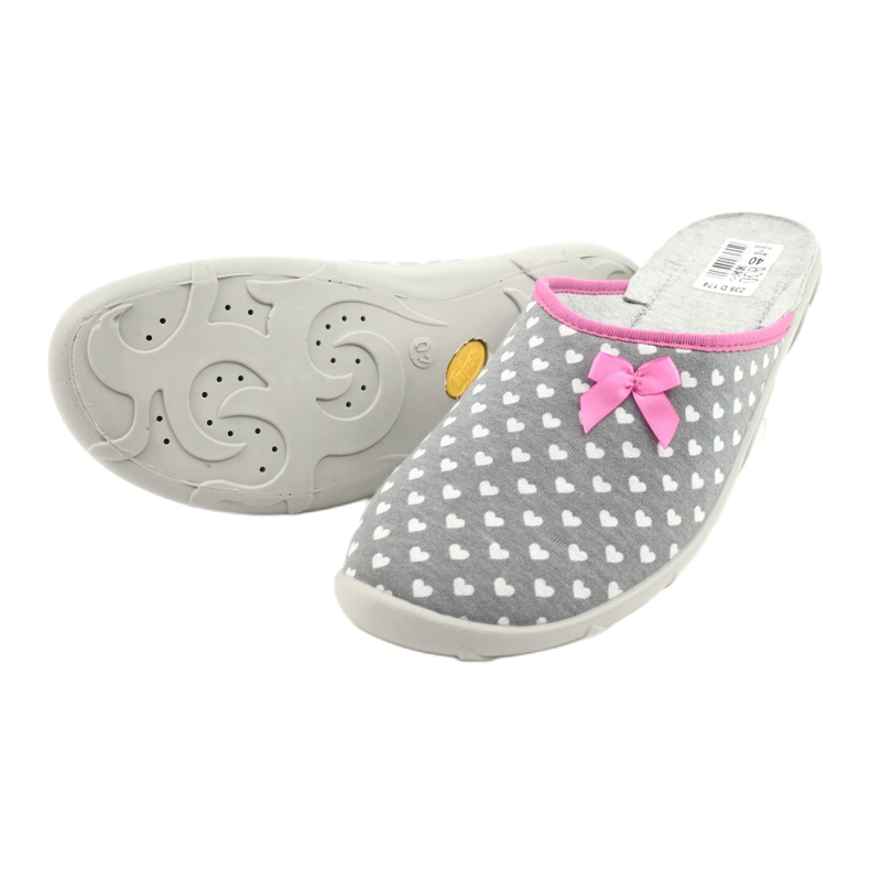 Befado női cipő pu 235D174 fehér rózsaszín szürke 4