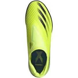 Adidas X Ghosted.3 Ll Tf Junior futballcipő sárga-fekete FW6982 1