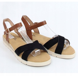 Fekete női szandál 1031-15 Fekete barna 1