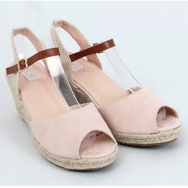 Nyitott orrú espadrilles bézs 77-207 Akt barna 1 Nyitott orrú espadrilles bézs 77-207 Akt barna 1
