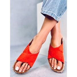 Narancssárga parafa papucs LS016 Narancs 1