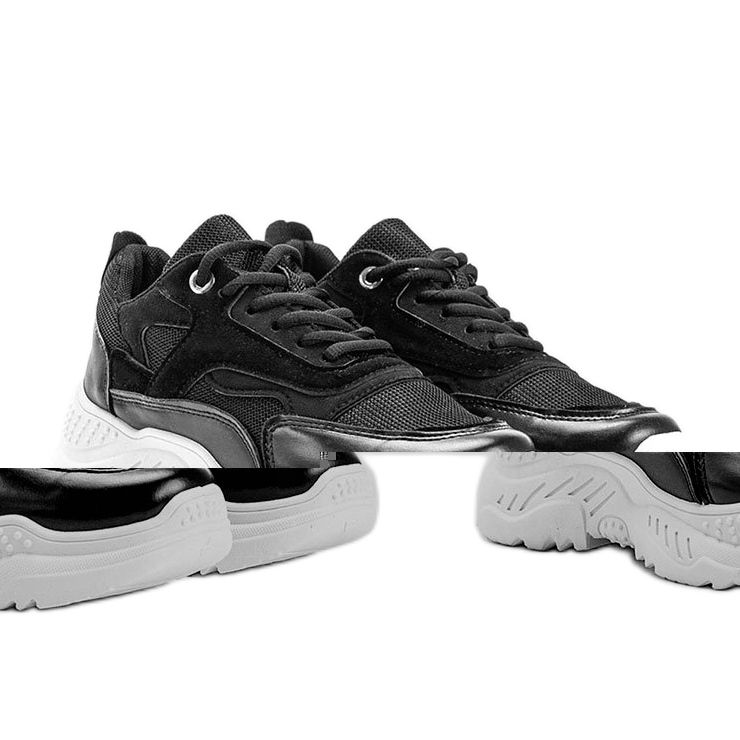 Fekete cipők vastag Kail talppal 1