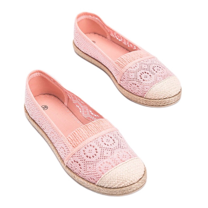 Laney rózsaszín szövet espadrilles 2 Laney rózsaszín szövet espadrilles 2