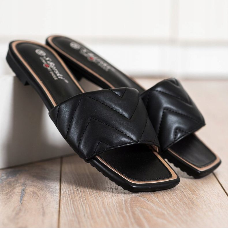 S. BARSKI Steppelt S.BARSKI papucs fekete 1