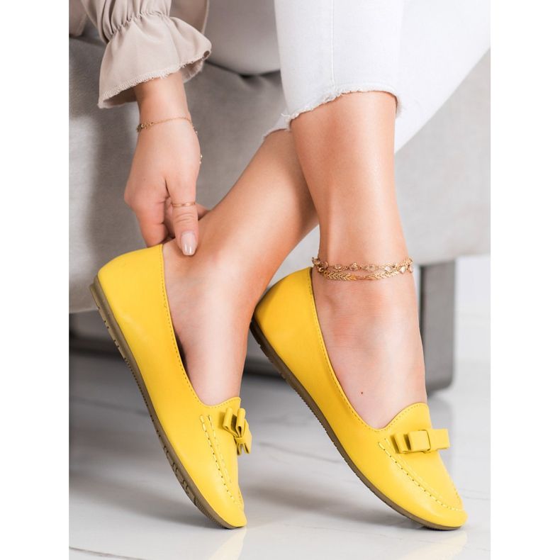 SHELOVET Sárga urak öko bőrrel 1