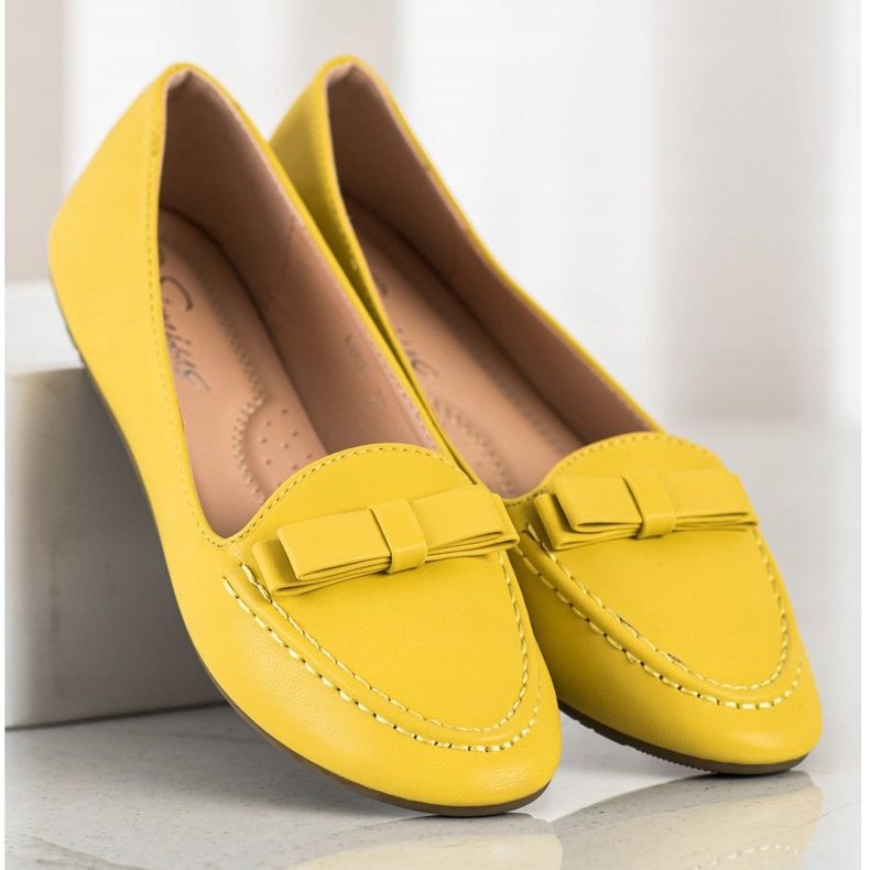 SHELOVET Sárga urak öko bőrrel 2