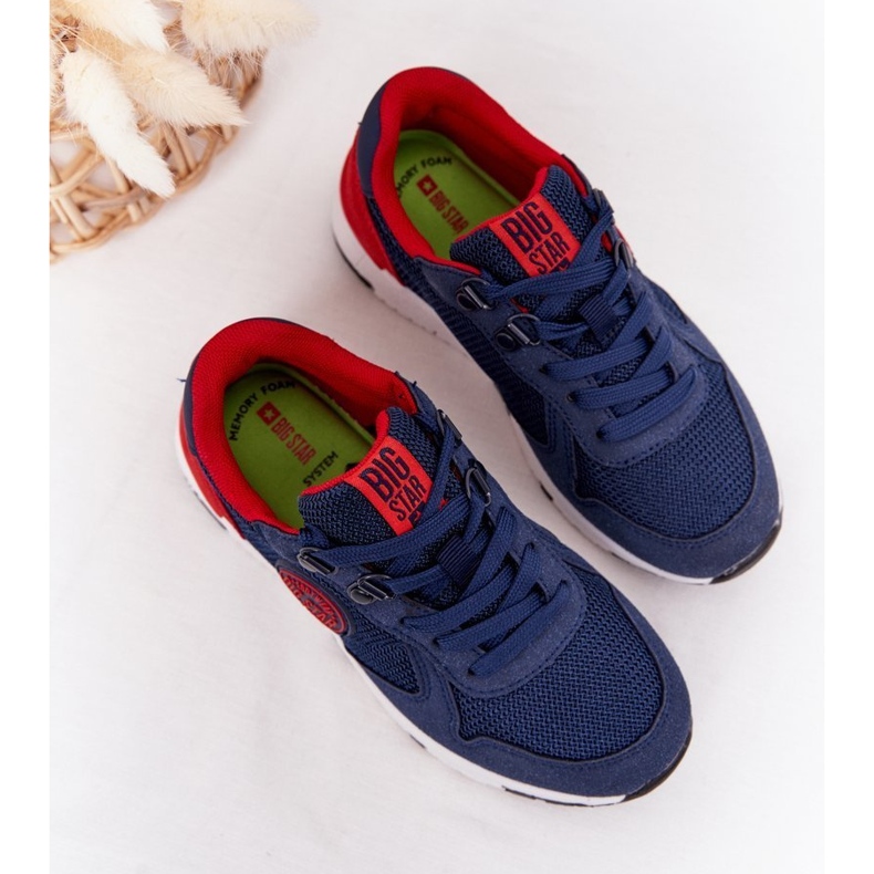 Gyermek sportcipők Memory Foam Big Star HH374175 Navy Blue sokszínű 1