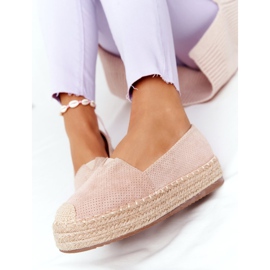 Espadrilles A Straw Platform Beige Highway bézs 1