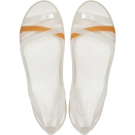 Crocs szandál Isabella Huarche 2 Flat W fehér 204912 12U 2