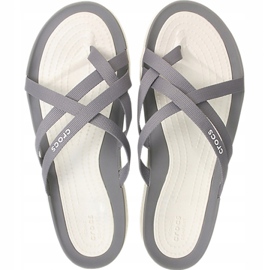 Crocs női papucs Swiftwater Webbing Flip W Világosszürke 205479 okt. 2