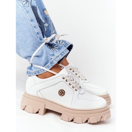 Lewski Shoes Bőr Oxfords Lewski Cipő 3011-0 Fehér 2