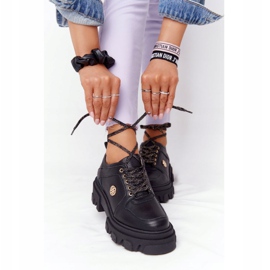 Lewski Shoes Bőr Oxfords Lewski Cipő 3011-0 Fekete 1