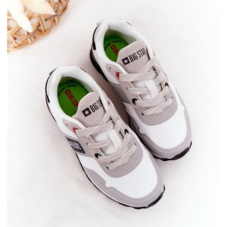 Gyermek sportcipők Memory Foam Big Star HH374168 Fehér 1