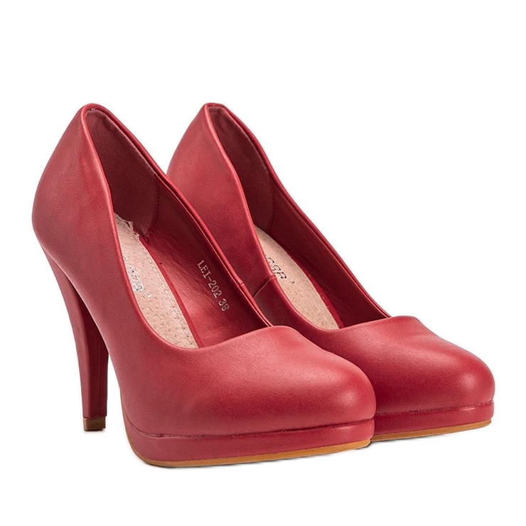 Piros öko-bőr szivattyúk a Liana platformon 1