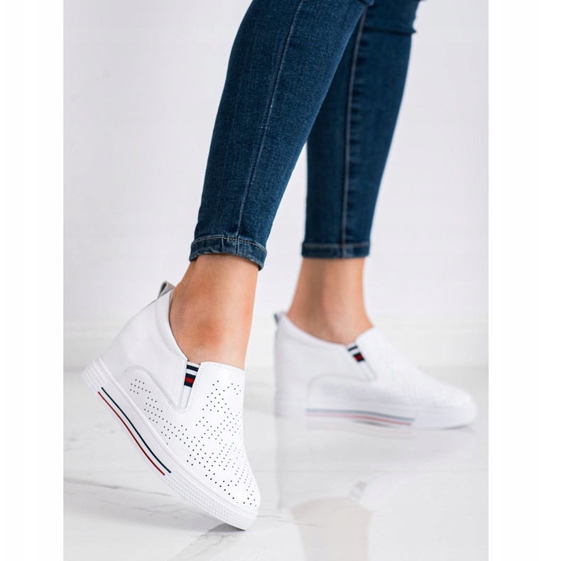 Filippo Bőr ék cipő fehér 1