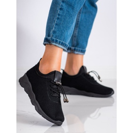 SUPER COOL Fekete textil cipők 1