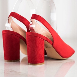 S. BARSKI Épített szandál S.BARSKI piros 1