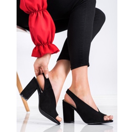 S. BARSKI Épített szandál S.BARSKI fekete 2