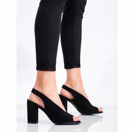 S. BARSKI Épített szandál S.BARSKI fekete 1