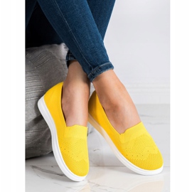Via Giulia  Slipons a platformon sárga 1