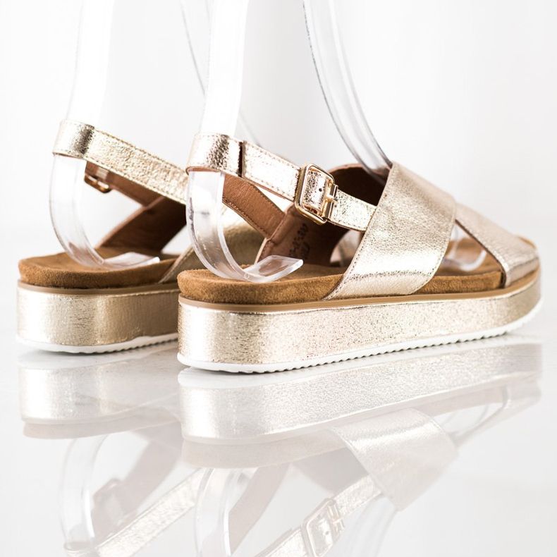 Goodin Arany szandál a platformon aranysárga 1