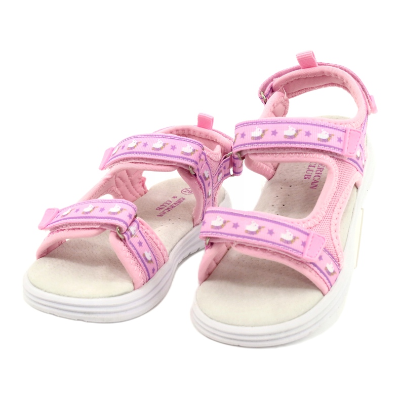 Pink Sandals American Club RL39 bőr talpbetét rózsaszín 2