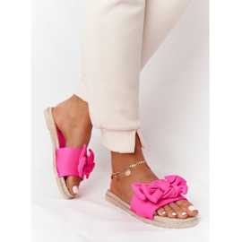 MSMG Gumi papucs rózsaszín Andrea íjjal bézs 2