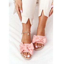 MSMG Gumi papucs Andrea Coral íjjal bézs sokszínű rózsaszín 1