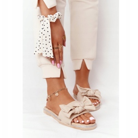 MSMG Andrea bézs gumi papucs íjjal 2