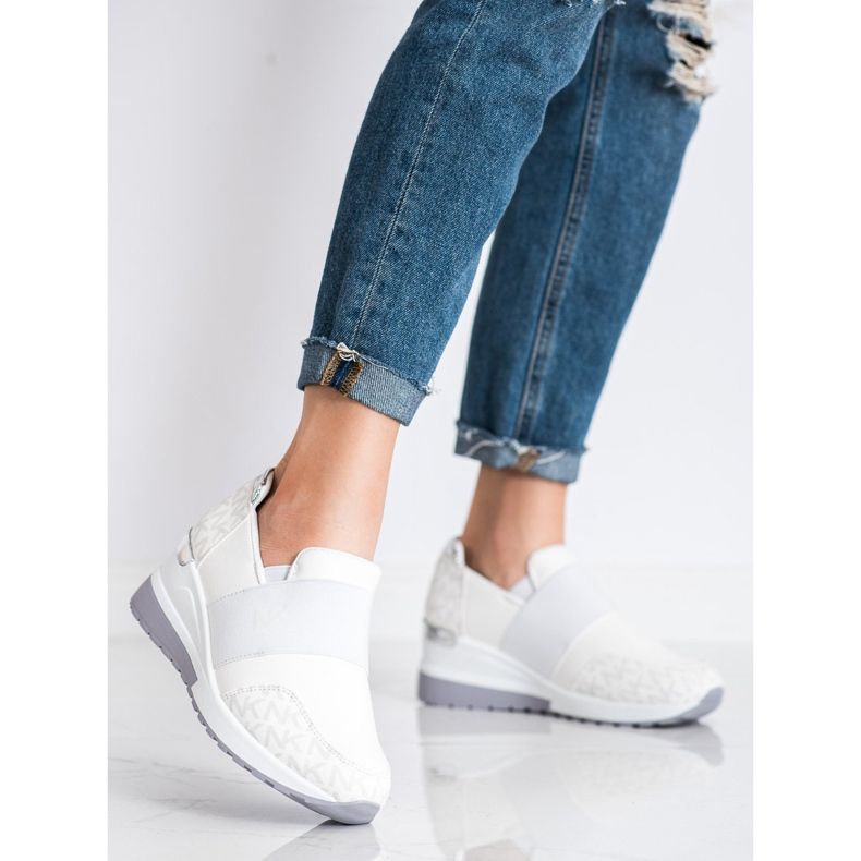 SHELOVET Csúsztatható fehér cipők 1